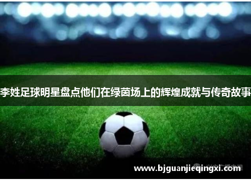 李姓足球明星盘点他们在绿茵场上的辉煌成就与传奇故事